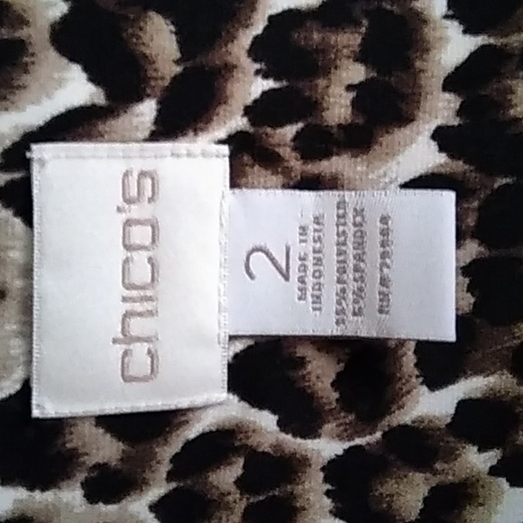 Chico's leopard print top - Picture 7 of 8